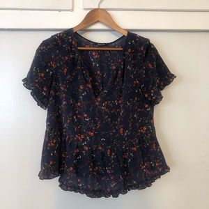 Madewell Floral Blouse
